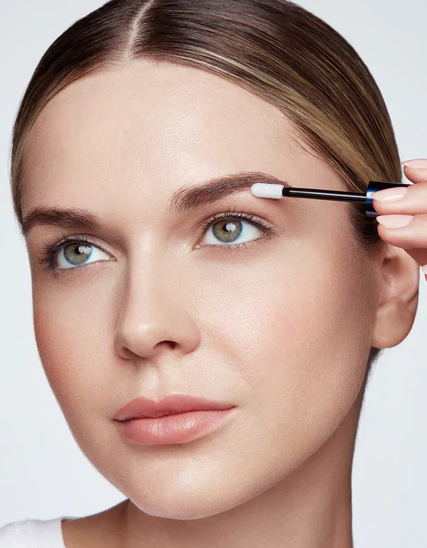 Apply Eyebrow Thickening Serum to clean, dry brows once a day and allow to dry completely before applying any other products or going to bed.