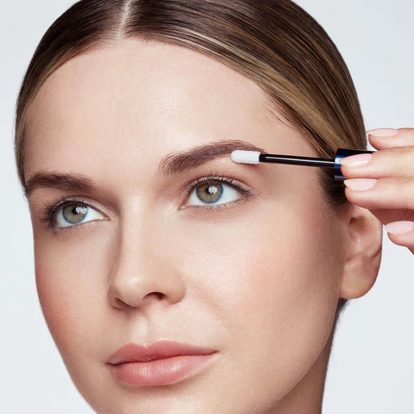 Apply a few short strokes of RevitaBrow® Advanced onto each eyebrow. It is not necessary to apply more frequently than once per day. Let dry completely before applying additional beauty products.